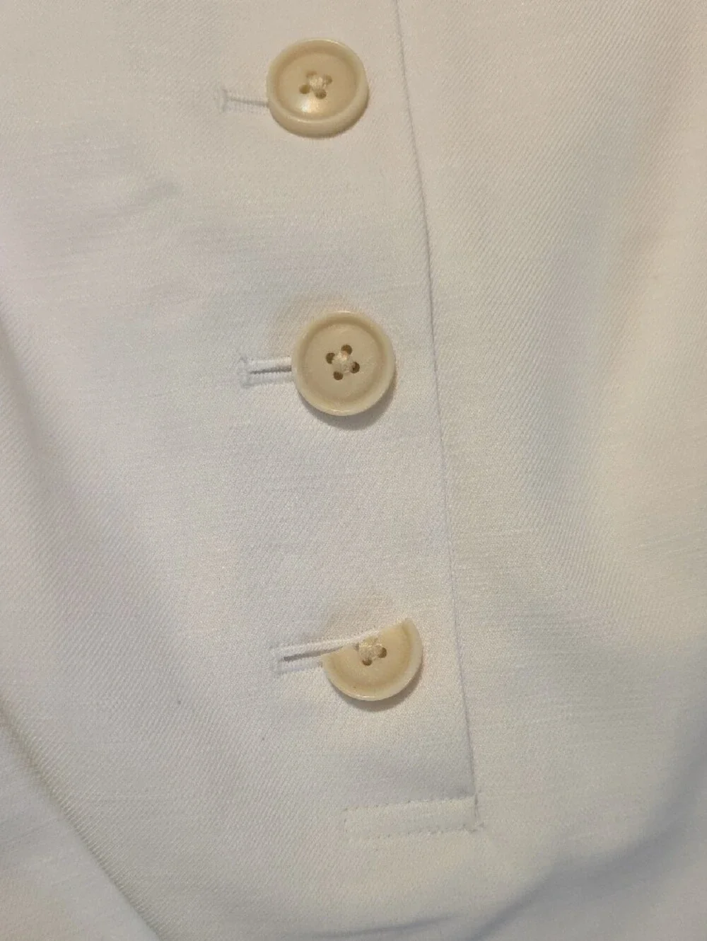 J. Crew White Sleeveless Button-Front Mini Dress